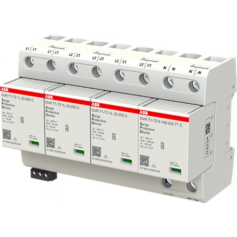 Abb Ovr T1-T2 3N 100-255 P TS overspanningsbeveiliging