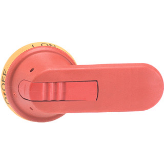 Abb Pistol greep voor ot315-ot geel-rood diam.12 L.95 ip 65 vergrendelb