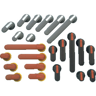 Abb Pistoolgreep zwart ip65 diameter 6 MM vergrendelbaar met teststand