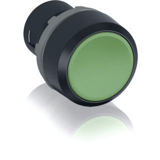 Abb Reset drukknop zonder as zonder tekst groen