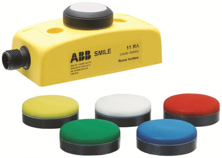 Abb Resetknop 1 no/1X M12 connector male