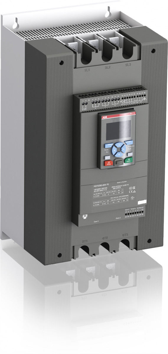 Abb Sofstarter voedingsspanning 100-250V ac in lijn : 132KW/400V 250a I