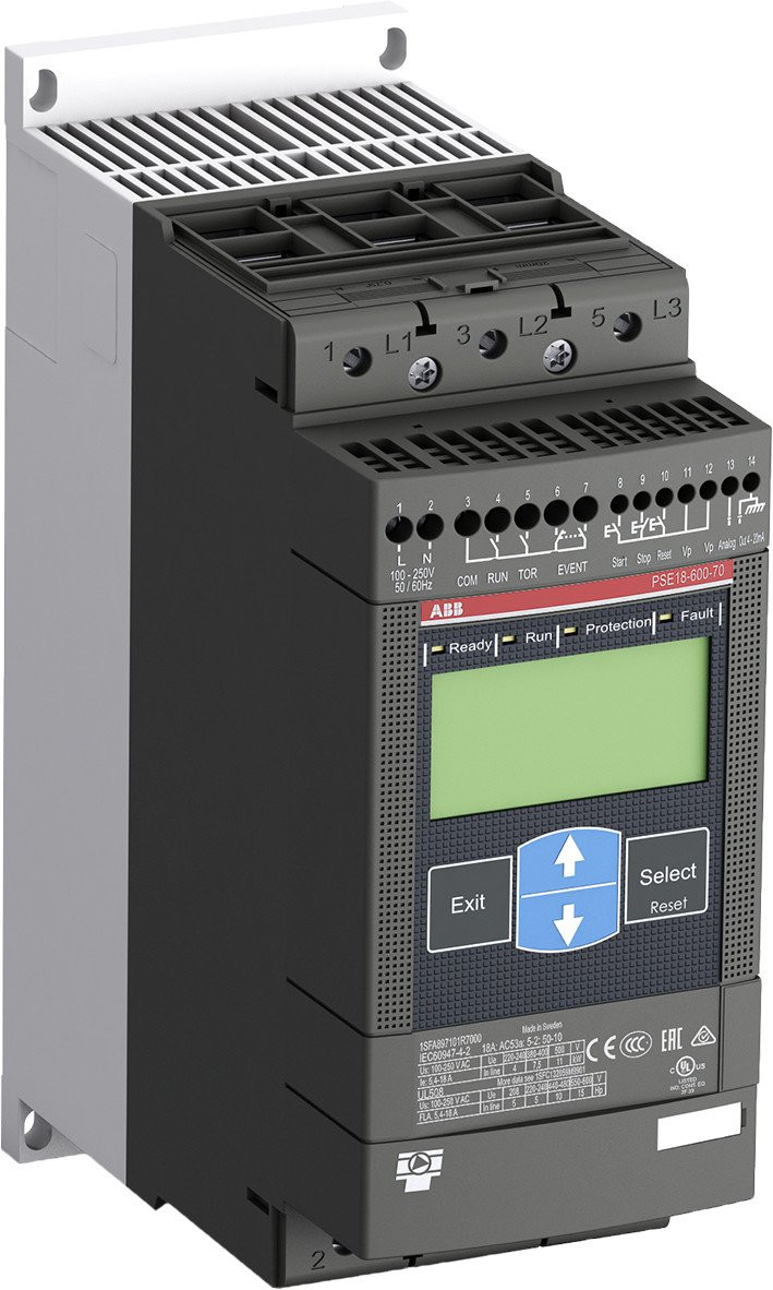 Abb Softstarter stuurspanning 100-250V ac in lijn : 7,5KW/400V 18a inte