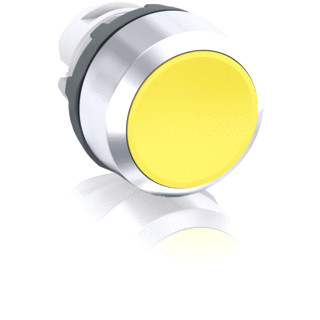 Abb Terugverende drukknop geel