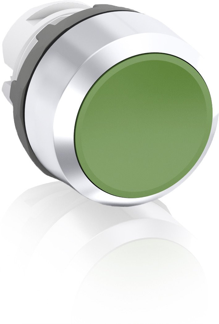 Abb Terugverende drukknop groen