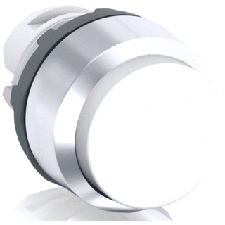 Abb Terugverende drukknop wit