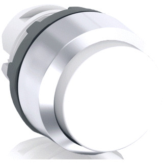 Abb Terugverende drukknop wit