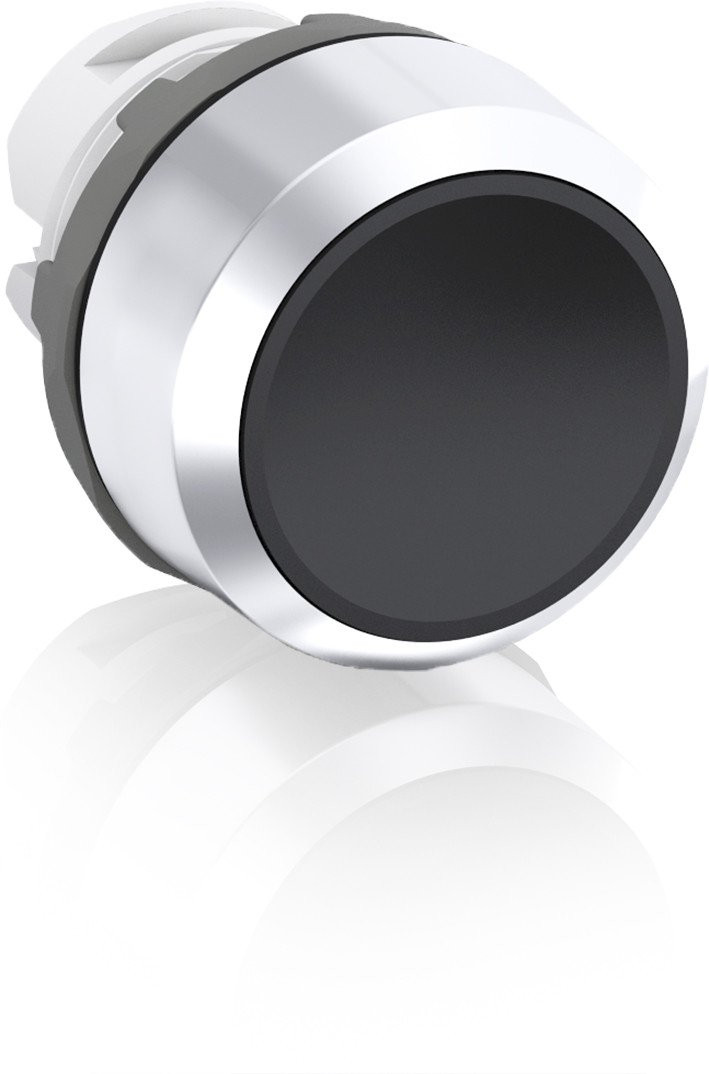 Abb Terugverende drukknop zwart