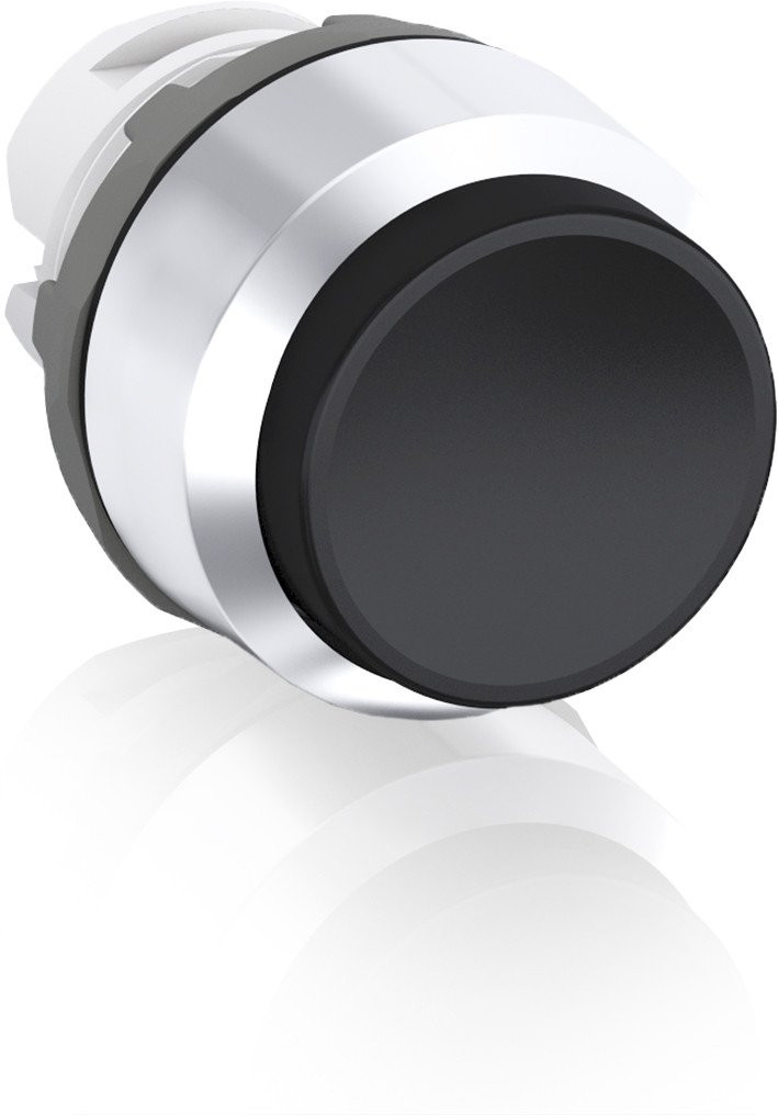 Abb Terugverende drukknop zwart