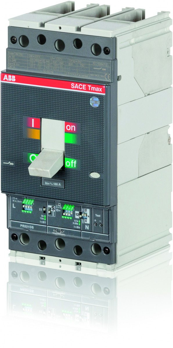 Abb Tmax T4L 250/R100 3P vast met vooraansluiting PR221DS-LS/I microproce