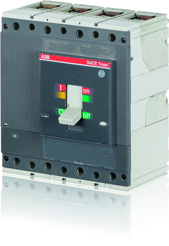 Abb Tmax T5D 500 4P vast met vooraansluiting zonder beveiliging in = 500a