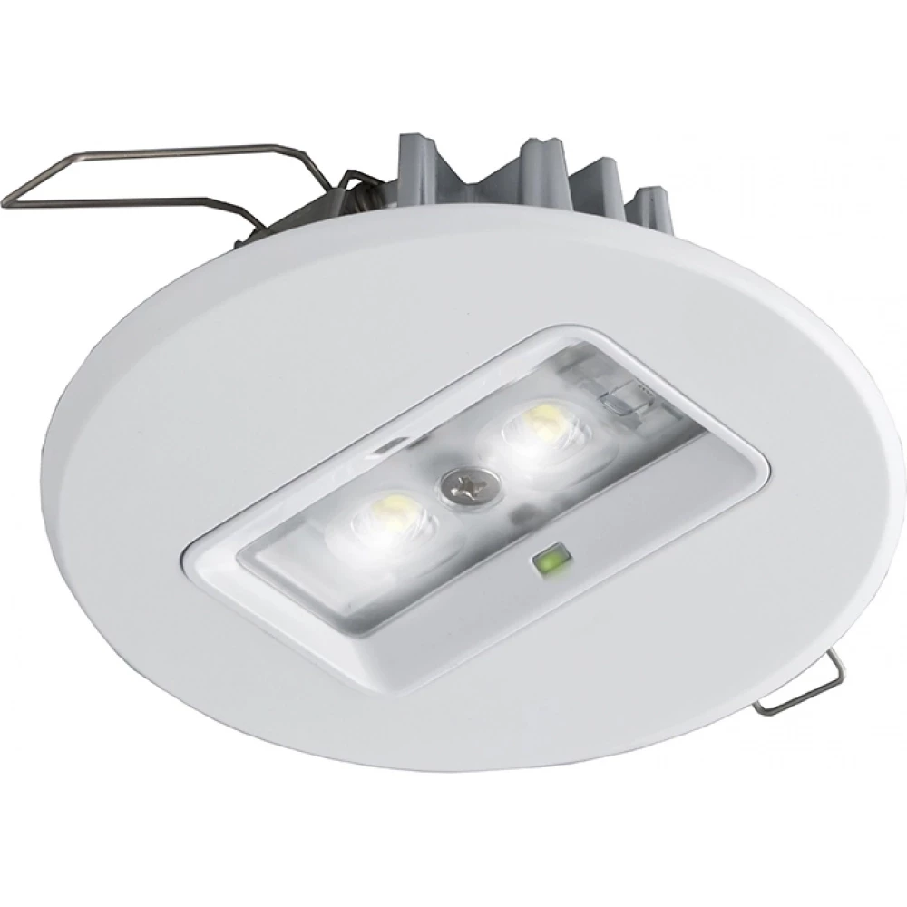 ABB VanLien Evago Decentraal 2 watt, rond alu continu inbouw led armatuur, inclusief dal