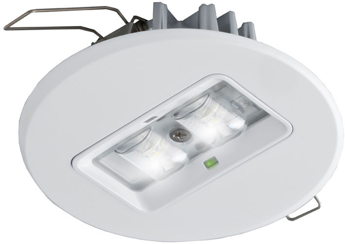 ABB VanLien Evago Decentraal 2 watt, rond wit continu inbo uw led armatuur, inclusief co