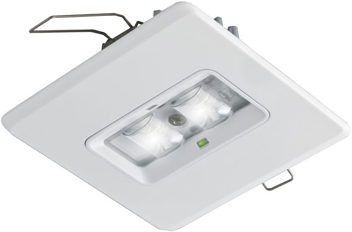ABB VanLien Evago Decentraal 2 watt, vierkant wit continu inbouw led armatuur, inclusief