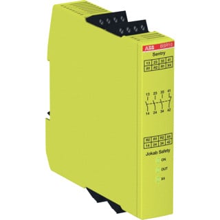 Abb Veiligeheids/uitbreidings relais 3 no+1 NC output 24 VDC voedingsspa