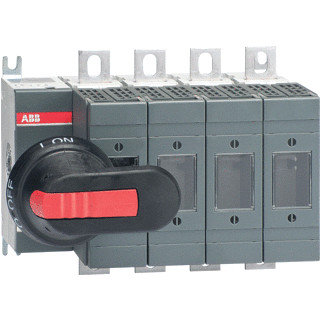 Abb Veilighedenlastscheider os serie 160 A 4 polig din 000 00 mechanisme