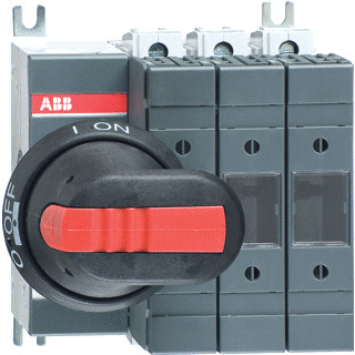 Abb Veilighedenlastscheider os serie 63 A 3 polig din 000 00 mechanisme