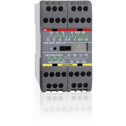 Abb Veiligheids-PLC 8+8+2+2 I/O voor pluto veiligheidsbus en zonder stroom