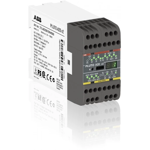 Abb Veiligheids-PLC 8+8+2+2 I/O voor pluto veiligheidsbus V2