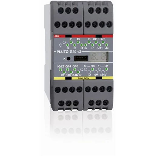 Abb Veiligheids-PLC 8+8+2+2 I/O zonder pluto veiligheidsbus en zonder stro