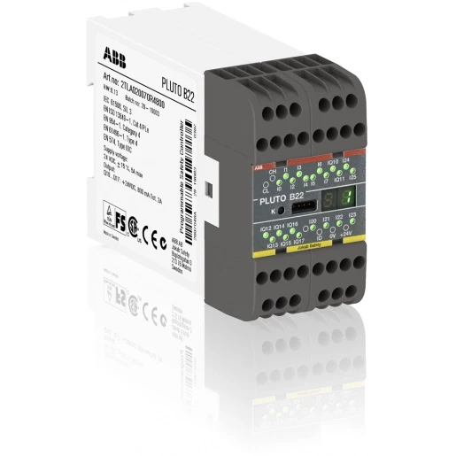 Abb Veiligheids-PLC 8+8+6 I/O voor pluto veiligheidsbus zonder veilige uit