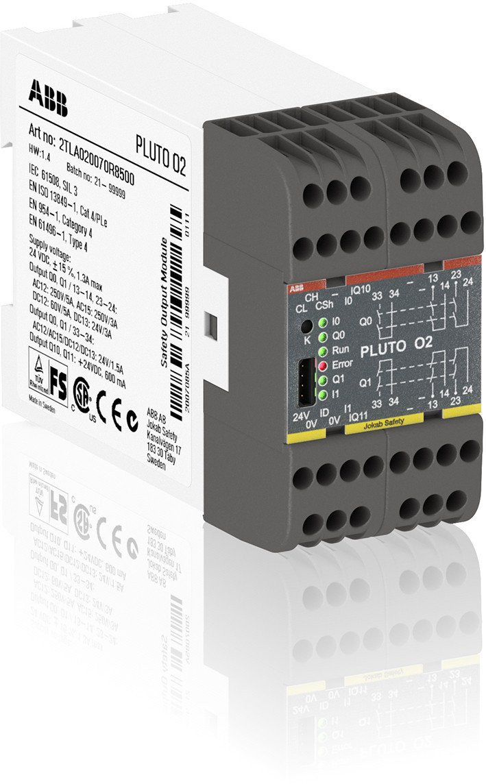 Abb Veiligheidscontroler jokab serie pluto o2