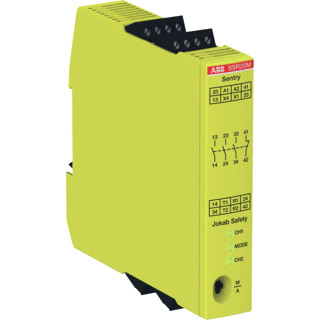 Abb Veiligheidsrelais tweehandsbediening 3 no+1 NC output 85-265 vac (50