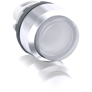 Abb Verlichte drukknop wit