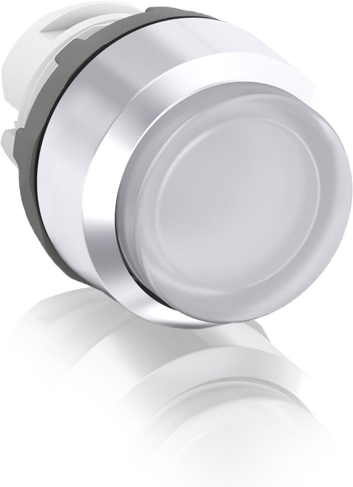 Abb Verlichte drukknop wit