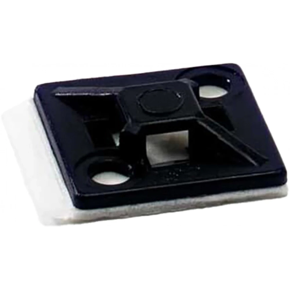 Abb Zadel met 4 ingangen schroef/zelfklevend voor kabelbinders tot 3,6MM Abb Zadel met 4 ingangen schroef/zelfklevend voor kabelbinders tot 3,6MM