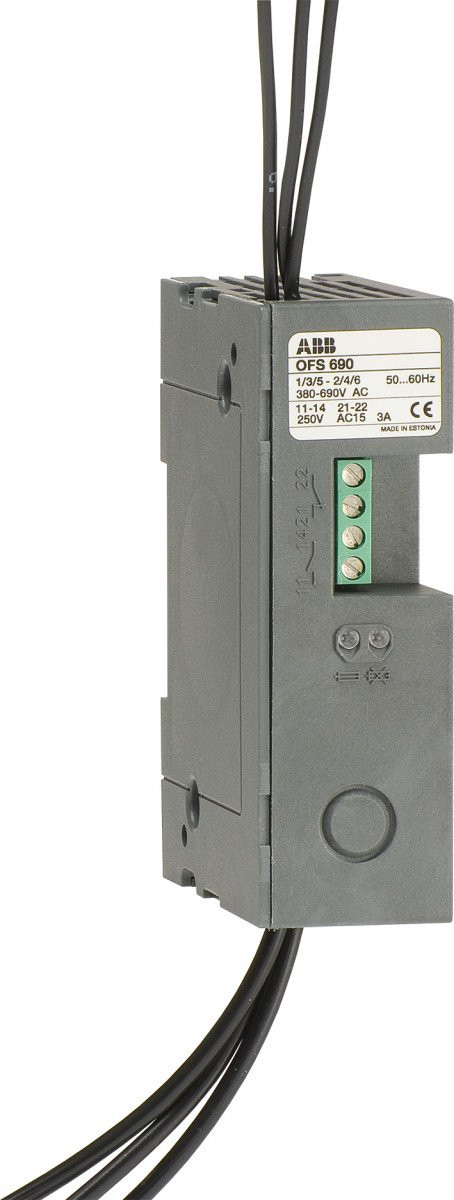 Abb Zekeringbewaking incl.1M+1V contact 380-690V/ac voor os montage A