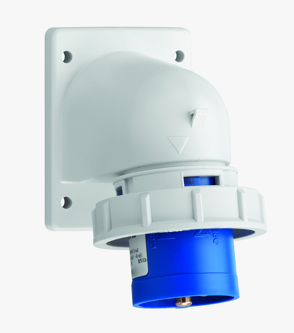 ABL A51S56 Cee L-vormige aanbouwapparaatstekker, ip67, 16a, 5-polig, 500V, 7H, ZW