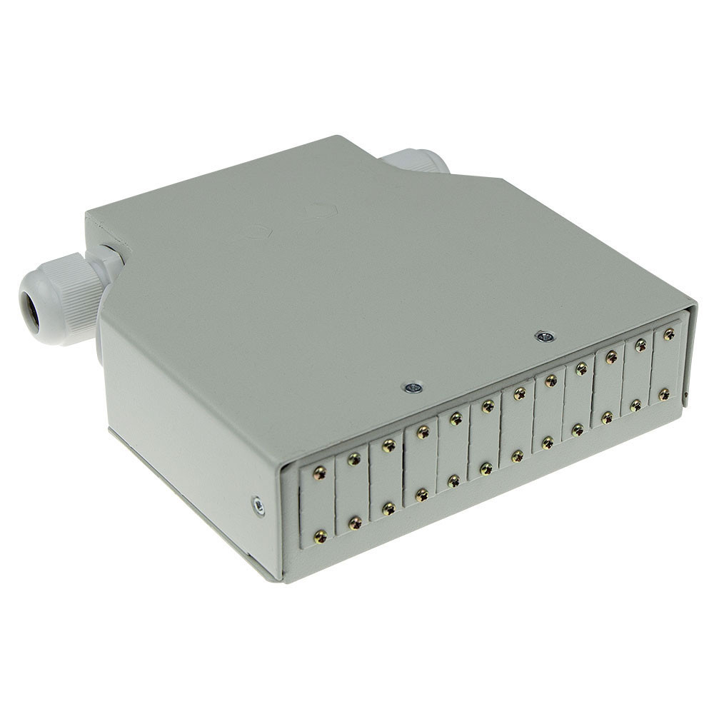 ACT Fa2043 Ind din rail patchbox 12 ports