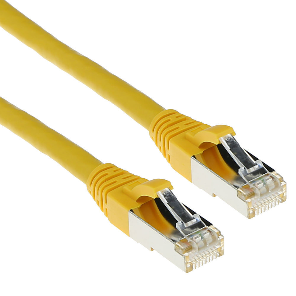 ACT FB6802 Cat6a S/FTP snagless YL 2.00M