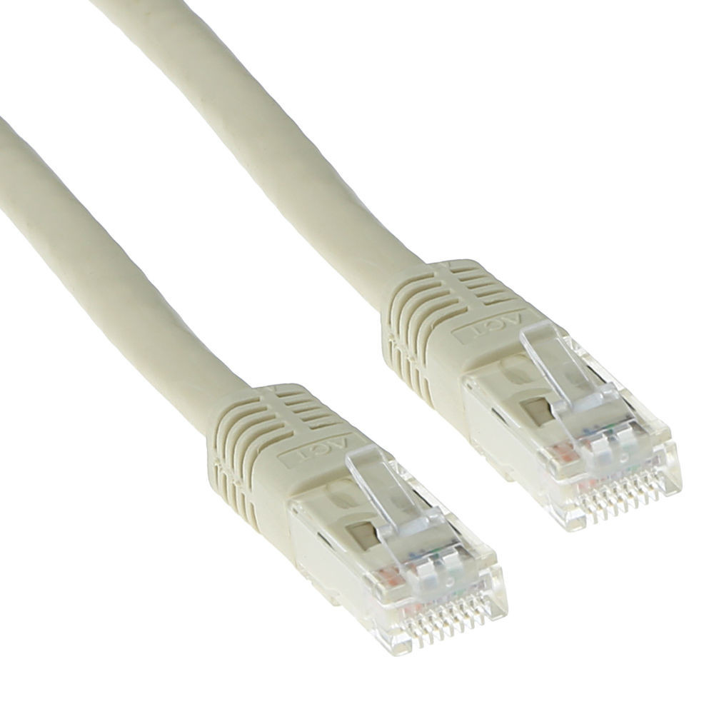 ACT Ib1052 Cat6a U/utp LSZH ivory 0.25M