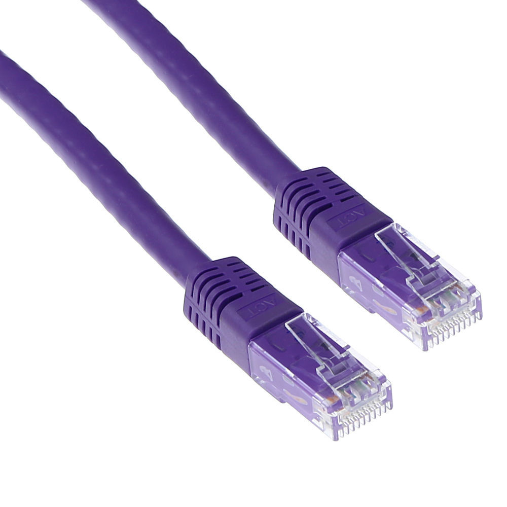 ACT Ib6600 Cat6a U/utp purple 0.50M