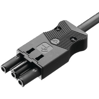 Adels Patchkabel gebouwinstallatie 3P contrastekker (female) vrij kabeluiteinde 1000MM ac 166 alcgb/325 100