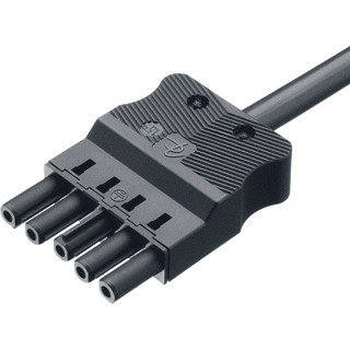 Adels Patchkabel gebouwinstallatie 5P contrastekker (female) vrij kabeluiteinde 4000MM ac 166 alcgb/515 400