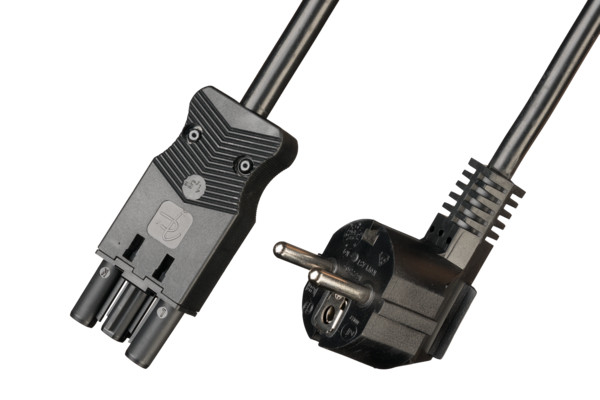 Adels B2ca Netsnoeren Netsnoer, 3-polig, 2,5MM2, 300CM. female zwart, b2ca