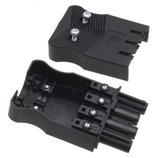 Adels Steker vlak 4-polig 1,5 MM2 female zwart