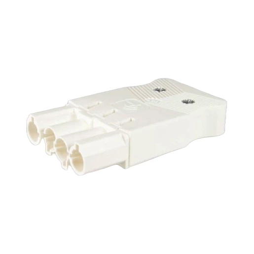 Adels Steker vlak 4-polig 1,5 MM2 male wit