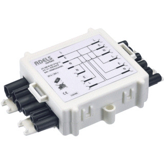 Adels Verdeelbox voor stekerbaar installeren 20a 2,5MM2 3-polig