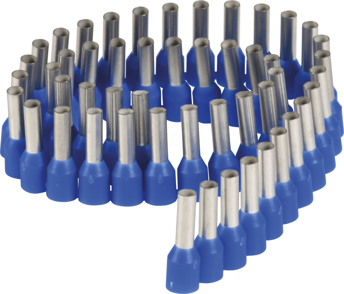 Adereindhuls blauw 2,5 MM²/8 rol 2500 stuks