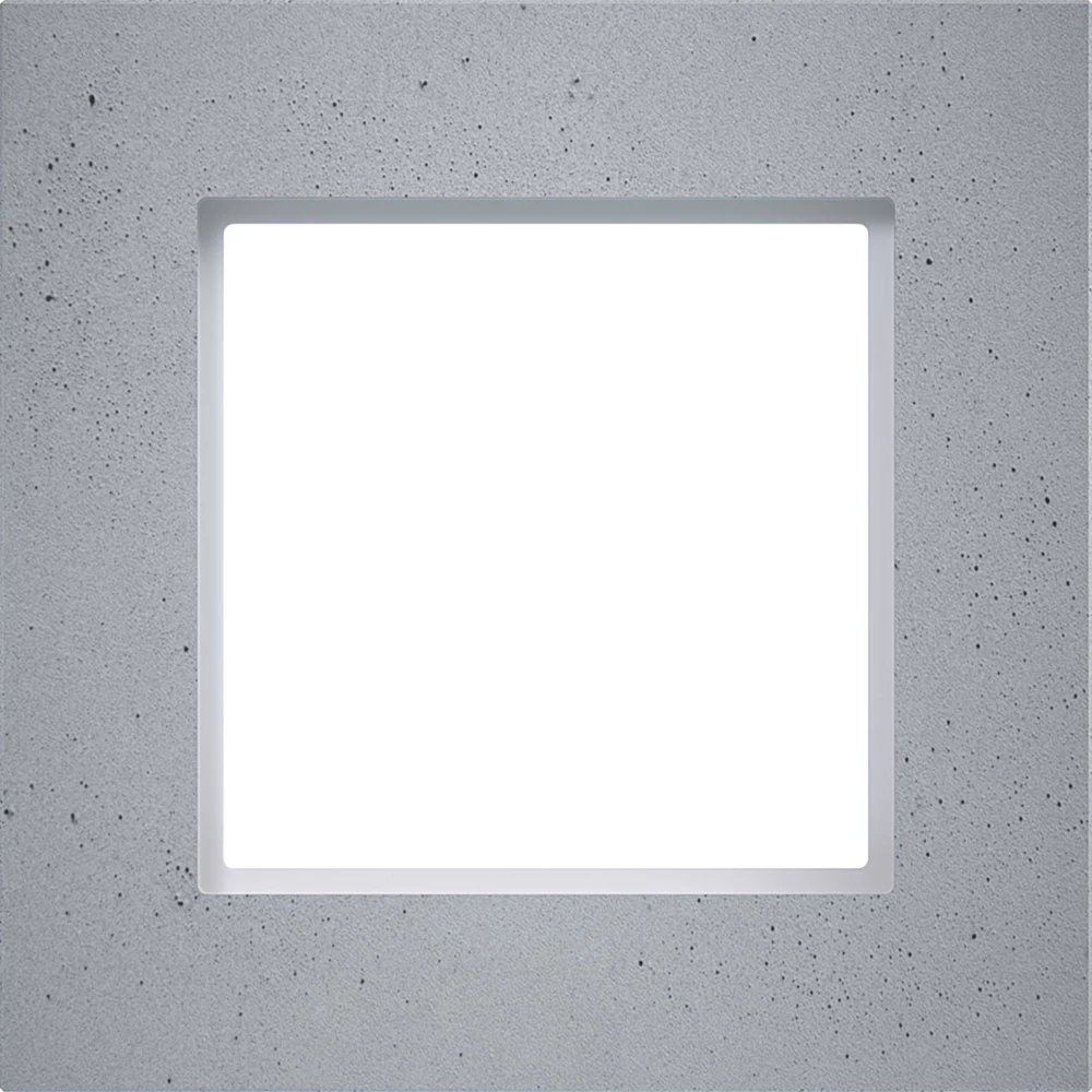 Afdekraam 1-voudig, A.8, concrete stone, glad beton