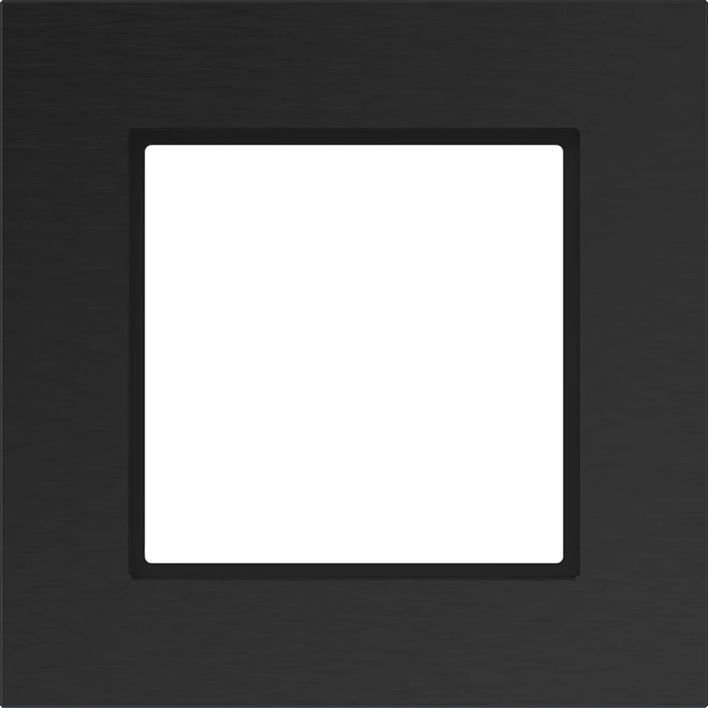 Afdekraam 1-voudig, A.8, eclipse alu, geborsteld aluminium
