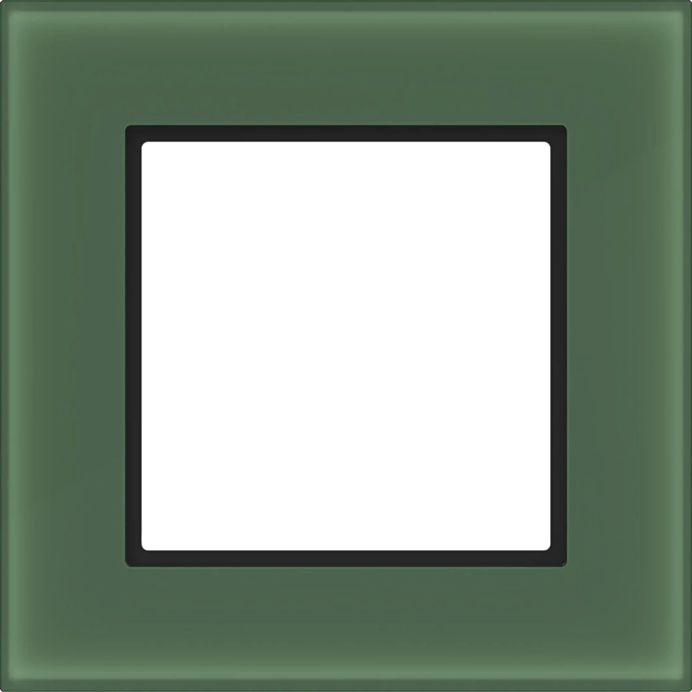 Afdekraam 1-voudig, A.8, forest glass, matglas