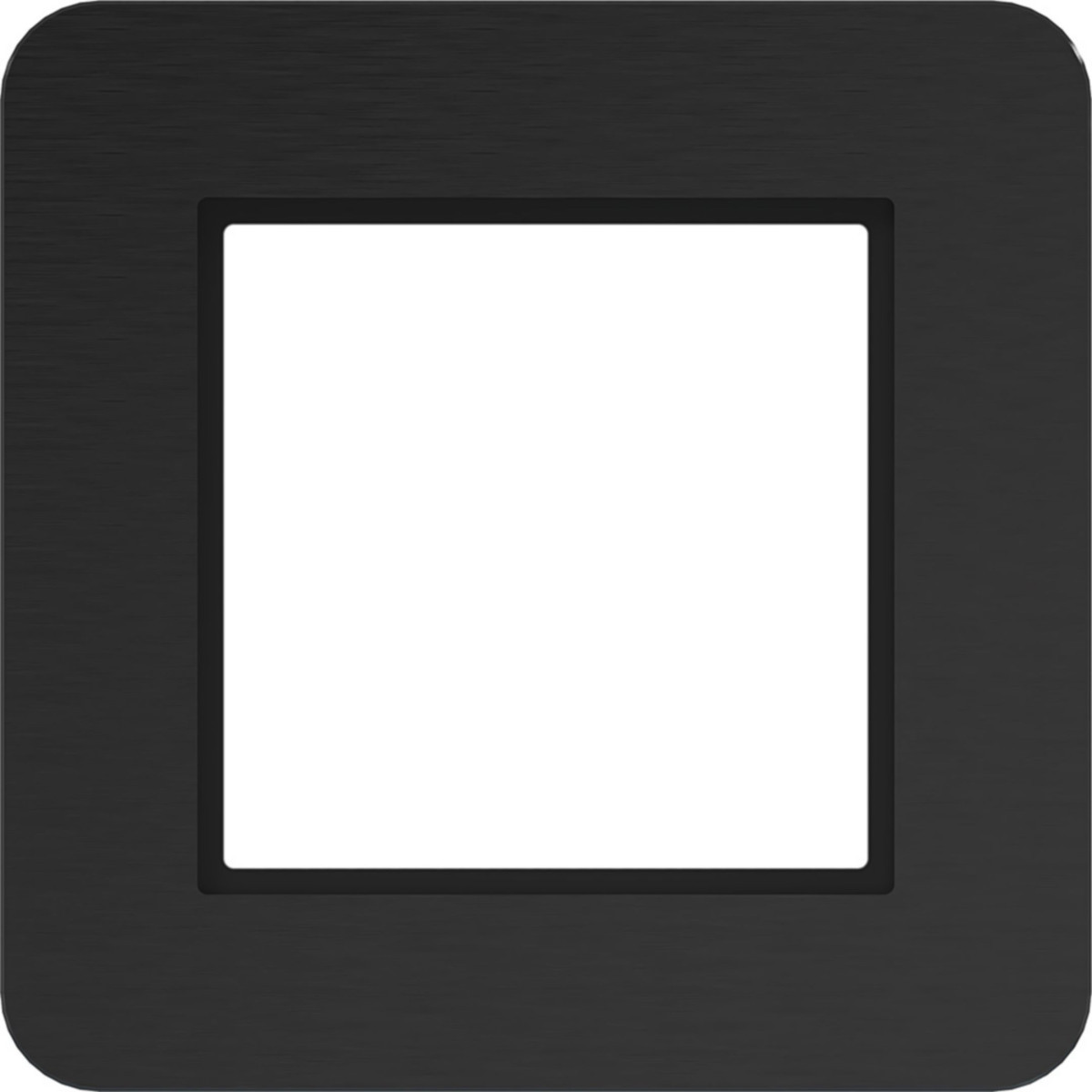 Afdekraam 1-voudig, C.8, eclipse alu, geborsteld aluminium