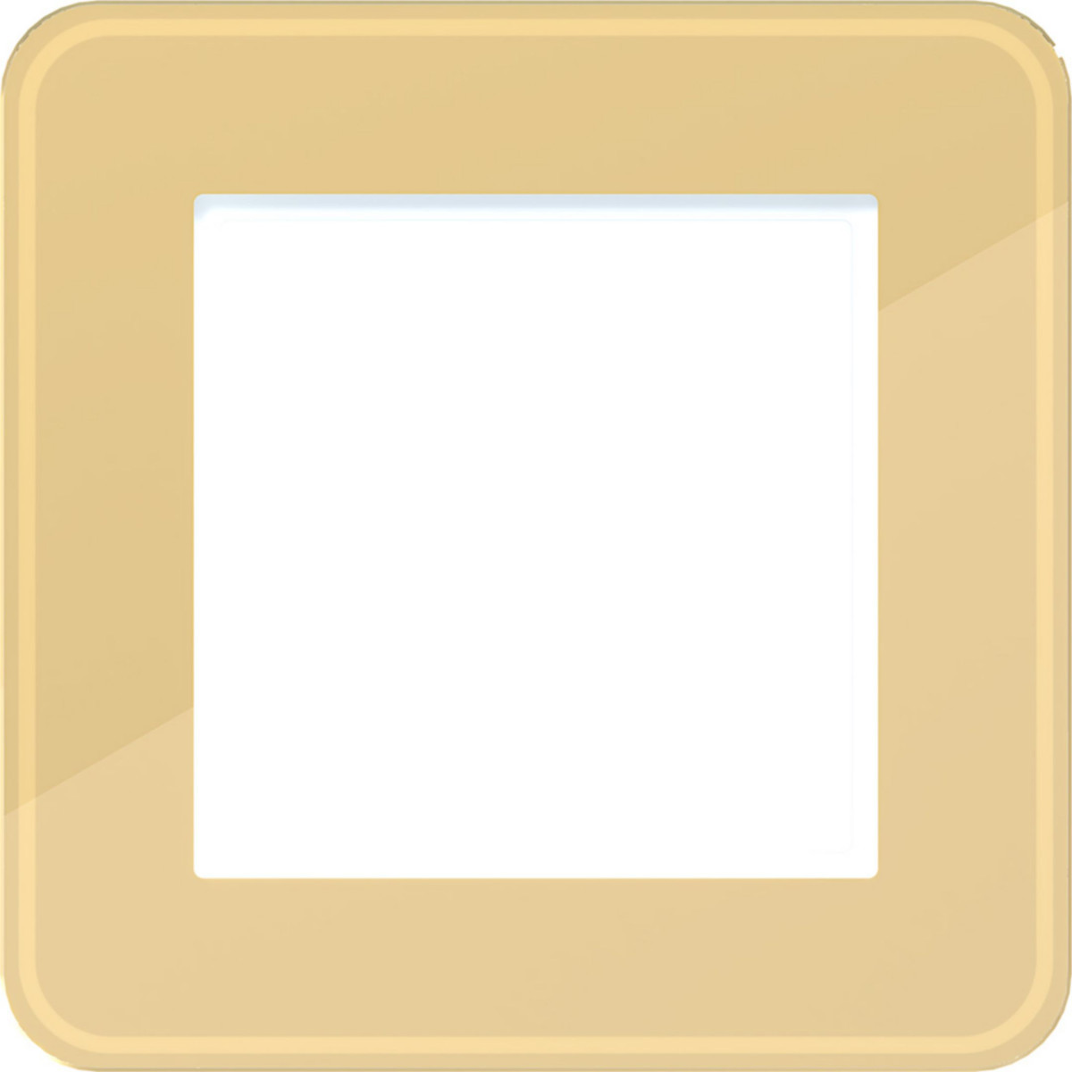 Afdekraam 1-voudig, C.8, gilded glass, glanzend glas