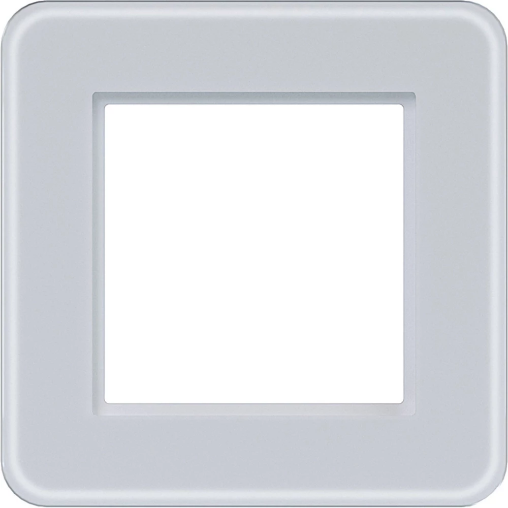 Afdekraam 1-voudig, C.8, glas lichtwit mat