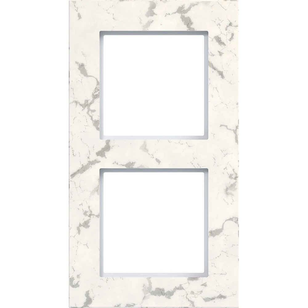 Afdekraam 2-voudig, A.8, cloud stone, wit marmer